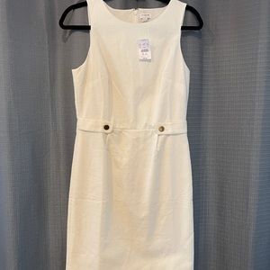 Never worn, white size 4 Jcrew shirt dress